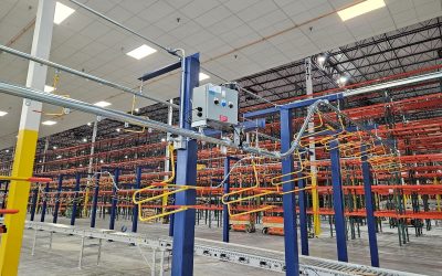 Empty Box Monorail Delivery System for a Major Bathroom & Kitchen Fixtures Company