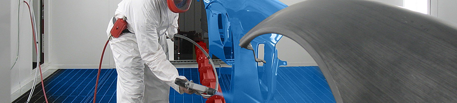 Automated conveyor paint and finishing system Overhead conveyor systems for automating painting and industrial finishing operations.