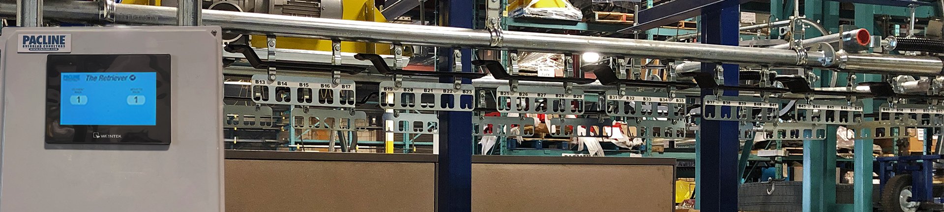 Automated Storage and Retrieval System Banner Pacline Retriever ASRS