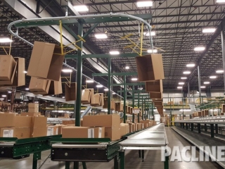 Carton conveyor systems for large distribution center.