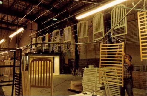Components can be transported safely between various manufacturing and finishing operations using monorail conveyor.