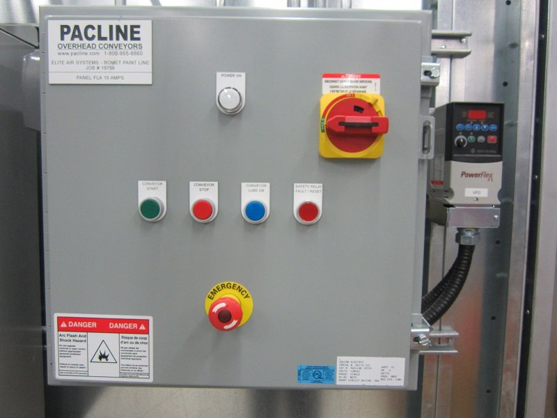 Control Panel for Gas Meter Paint Finishing System