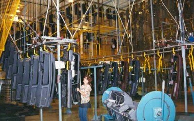 Overhead Conveyor Streamlines Instrument Panel Production