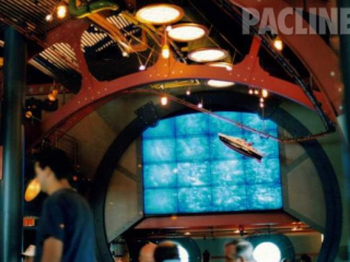 The Dive Restaurant used the overhead conveyor to creatively mobilize small sea boats above guests.