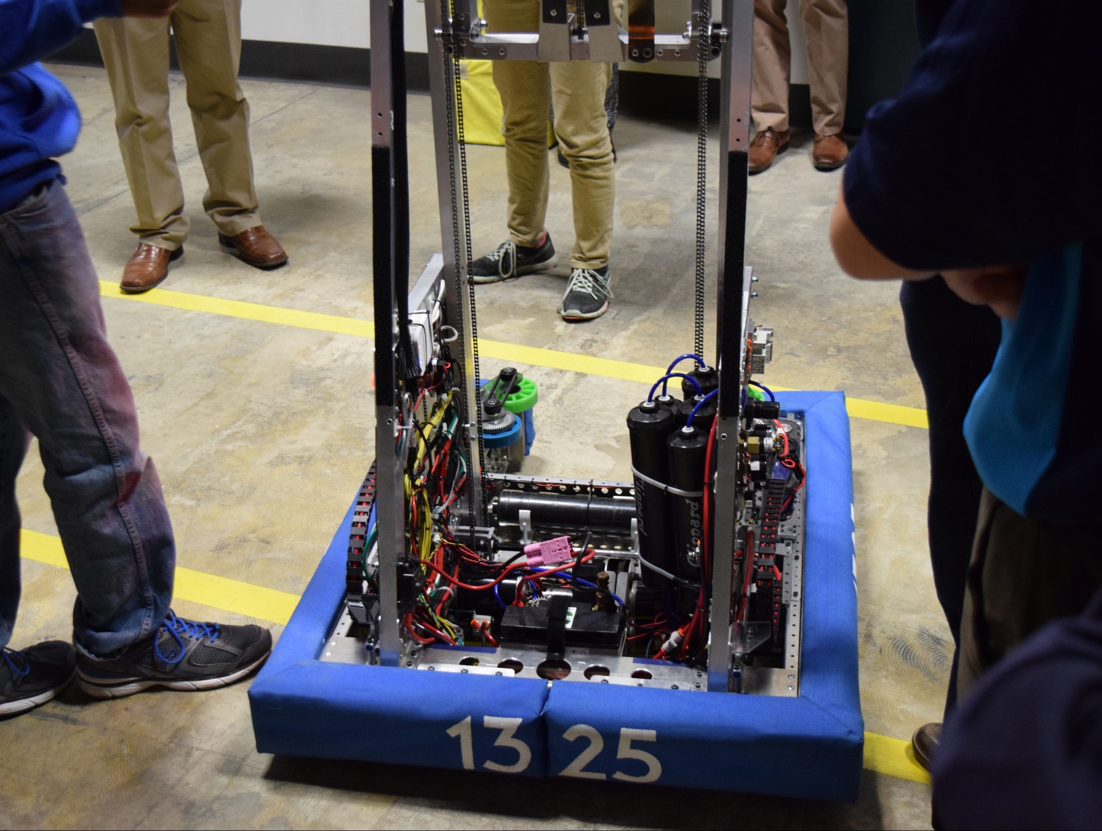FRC Team 1325 working on robotics through Pacline Conveyors sponsorship program