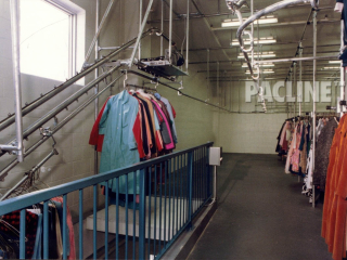 PACLINE garment handling system easy to install in any space and requires minimal maintenance.