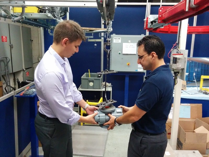 Gas Meter Paint Finishing System Carrier Prototype