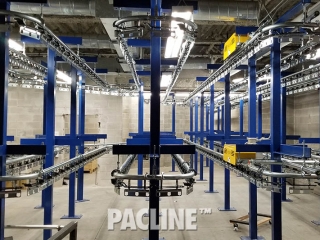 Jail property room conveyor for inmate property storage