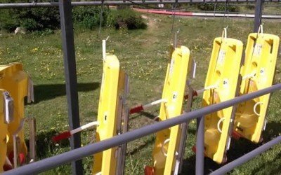 Overhead Conveyor Transports Alpine Sleds