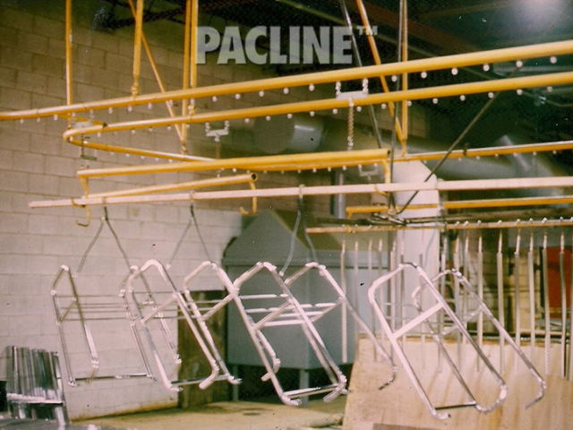 Overhead conveyor for plating process
