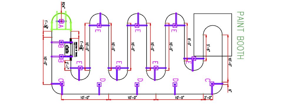 overhead conveyor layout design
