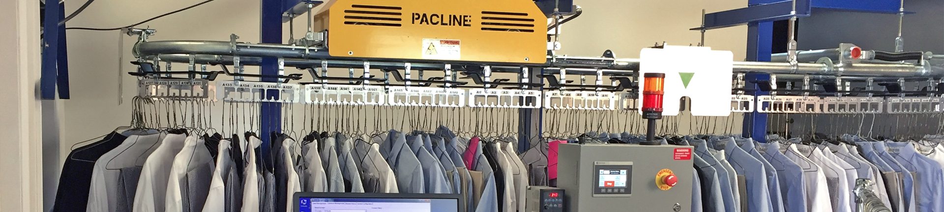Uniform storage and retrieval conveyor systems Uniform conveyor systems for hotels, casinos and hospitals.