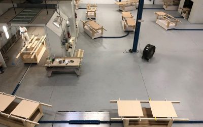 In-Floor Towline Conveyor Improves Wood Finishing Process