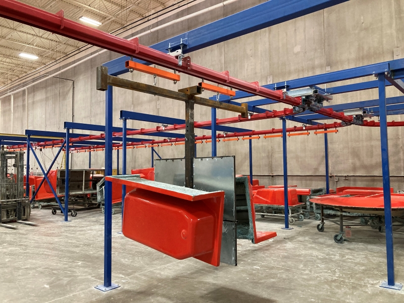 conveyor-for-fiberglass-bath-fixtures