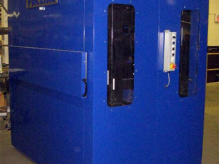 The PAC-RAK™ vertical carousel which in this application is designed to store large sheets of plastic.