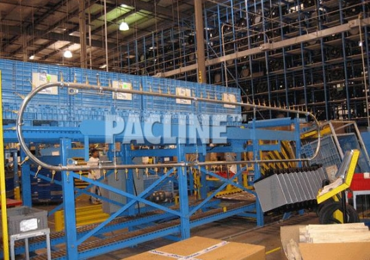 This Over/Under conveyor loop is used to accumulate automotive parts between welding operations.