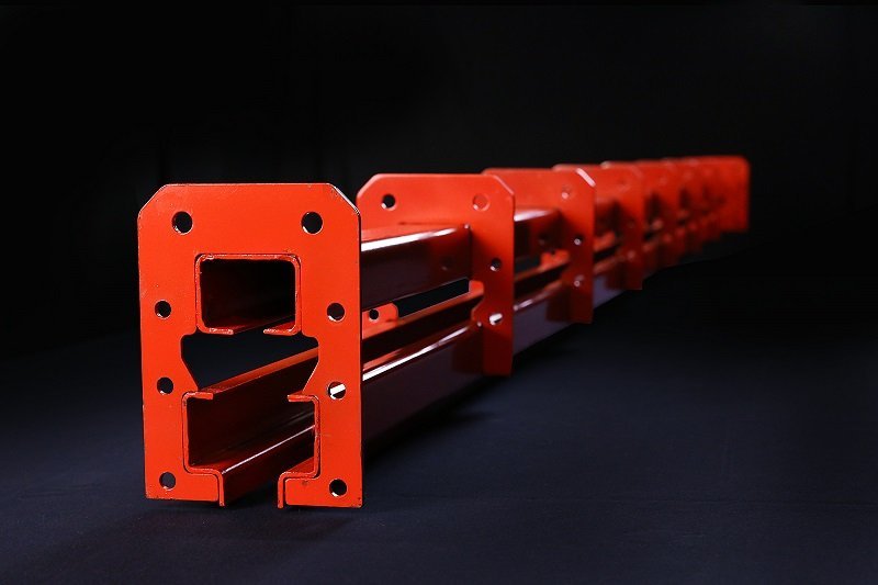 Example of Pacline Power and Free Conveyor enclosed straight track section.
