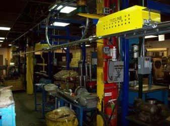 Powered Over/Under Conveyor for Assembly Line