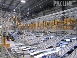 PAC-LINE™ enclosed track conveyor for produce packing operations.