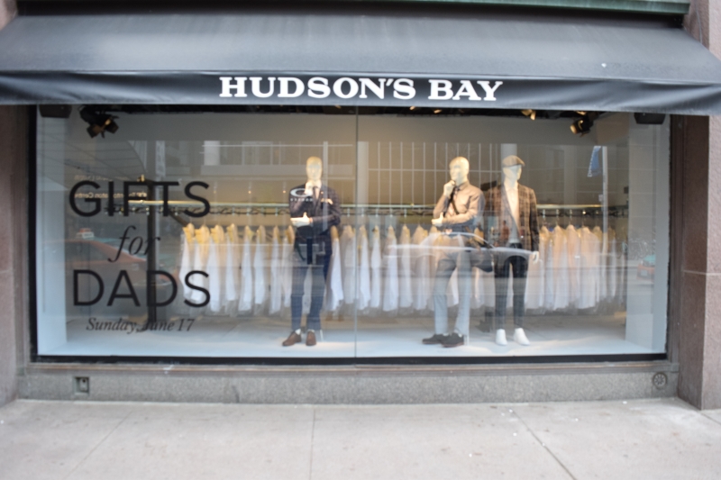 creative window display conveyor creative window display conveyor system for Hudson's Bay Father's Day showcase