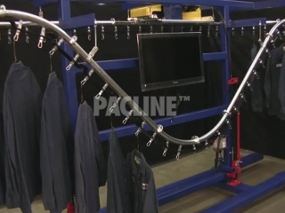 PACLINE conveyor track can be designed to meet the unique needs of the retail clothing environment.