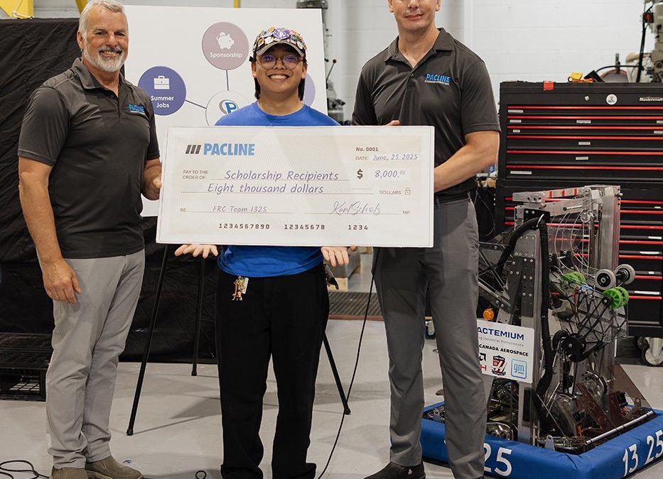 Pacline Honored at Robotics Sponsor Appreciation Event