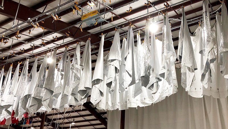 tent-drying-system tent drying conveyor system