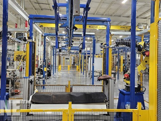 Unibilt Power &amp; Free conveyor installed and engineering by Pacline Conveyors