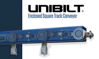 Licensed UNIBILT® Enclosed Track Conveyor Distributor