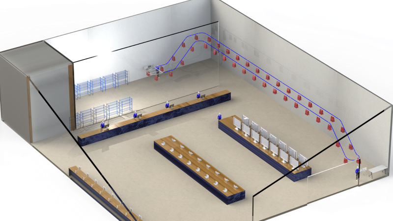 Micro fulfillment solution in a retail store