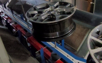 Wheel Rim Repair and Finishing Conveyor System